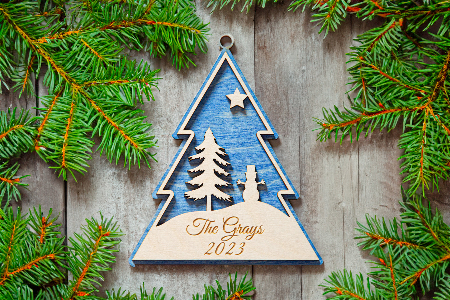 Personalized Tree Christmas Ornament
