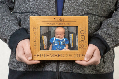 Baby Birth Stats Picture Frame